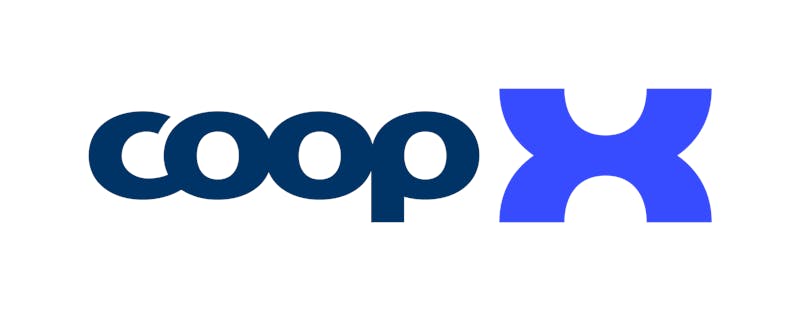 Coop x logo blue NY