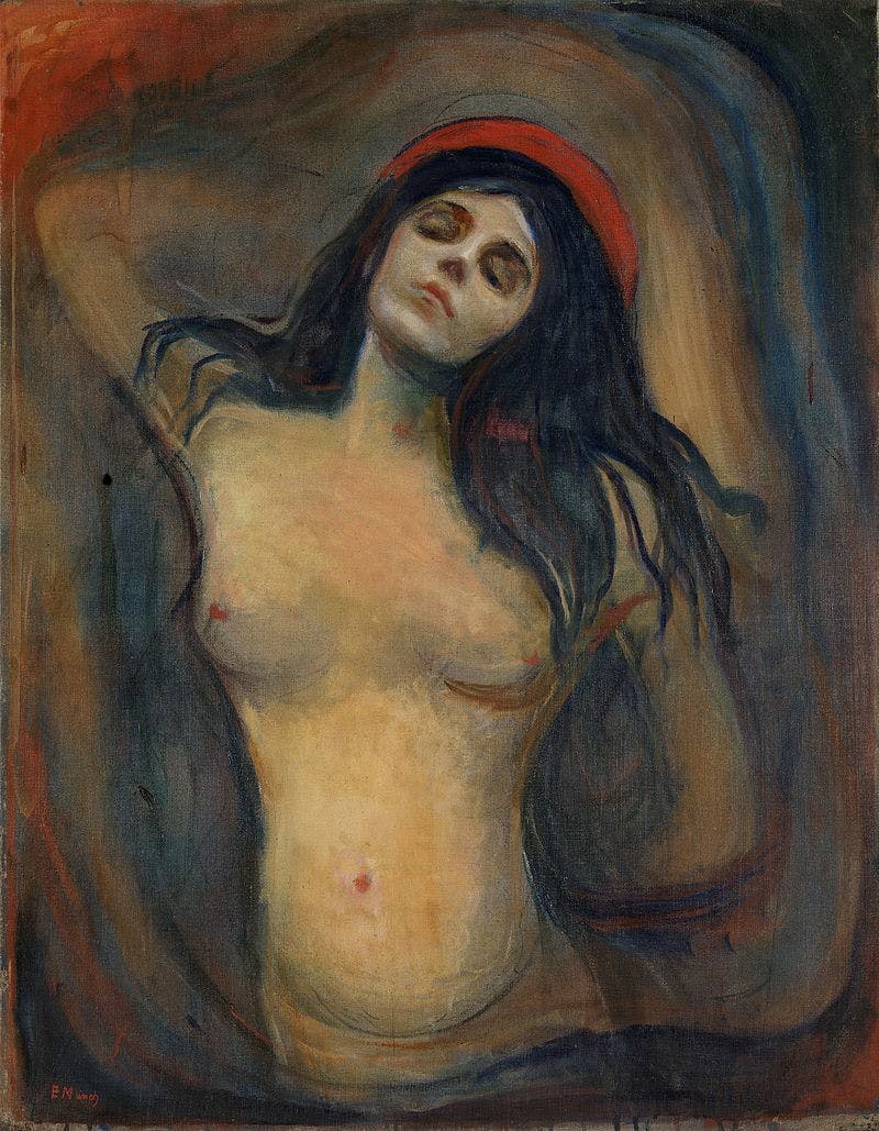 Edvard Munch Madonna 1894 1895