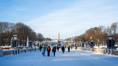 Frognerparken during winter Fredrik Ahlsen Visit Norway