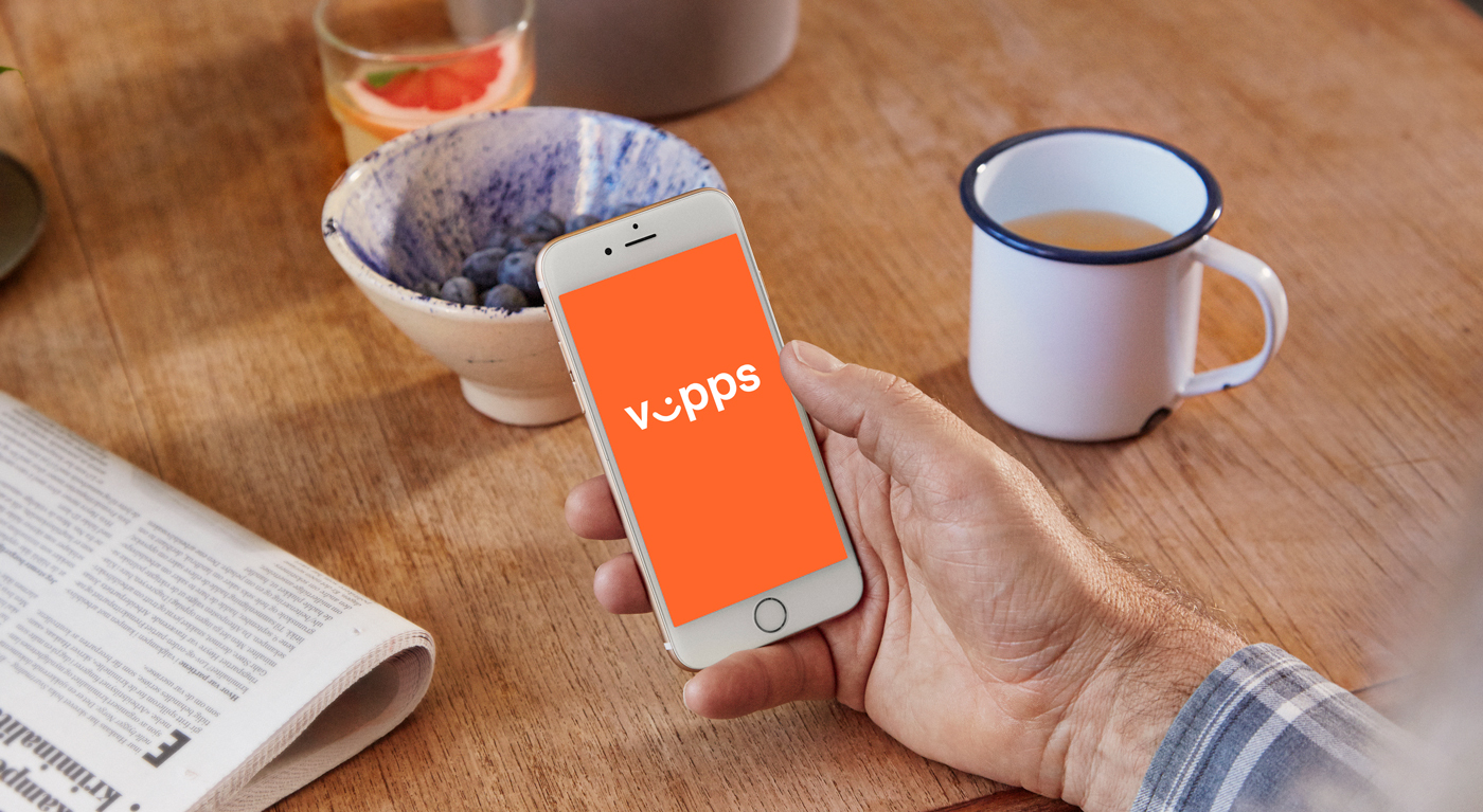 Vipps logo on phone